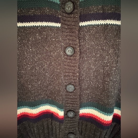 NWT Maurice’s Women's Gray Patterned “Grandpa” Cardigan Sweater - Picture 3 of 9